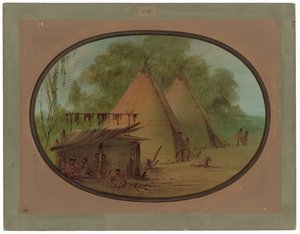 Flint Ok Uçları Yapımı - Apaçiler by George Catlin