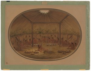Mandan Töreni - Su Batar by George Catlin