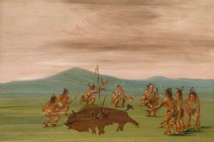Siyuların Tıp Bufalosu by George Catlin