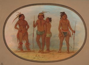 Botocudo Kabilesi üyeleri, 18541869. by George Catlin