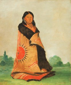 Mong-shóng-sha, Bükme Söğüt, Büyük Şefin Karısı, 1832. by George Catlin