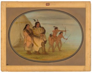 Ojibbeway Kızılderilileri by George Catlin