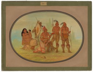 Osage Kızılderilileri by George Catlin