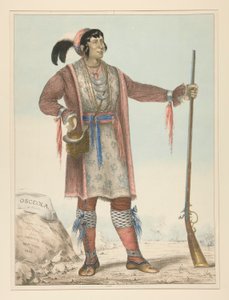 Osceola (Hint şefi) by George Catlin