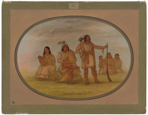 Osceola ve Dört Seminole Kızılderilileri by George Catlin