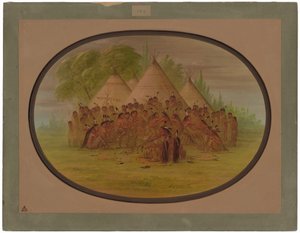 boru dans - assinneboine by George Catlin