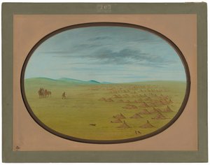 Çayır Köpeği Köyü by George Catlin