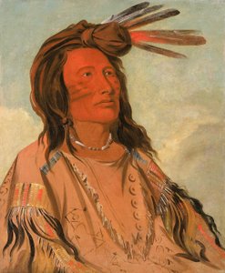 Tchán-dee, Tütün, bir Oglala Şefi, 1832. by George Catlin