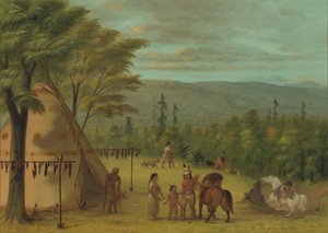 Cheyenne Kardeşler Sonbahar Avına Başlarken, 18611869. by George Catlin