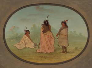 Üç Kara Ayaklı Adam, 18551869. by George Catlin