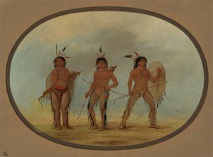 Üç Cheyenne Savaşçısı, 18611869. by George Catlin