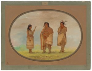 Üç Potawatomi Kızılderilileri by George Catlin