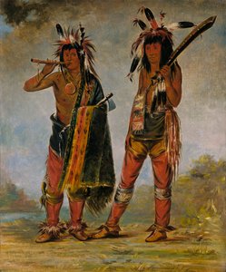 İki Genç Adam, 1835 veya 1836. by George Catlin
