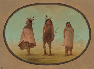 Yntah Tıp Adamı, Bir Savaşçı ve Bir Kadın, 18551869. by George Catlin