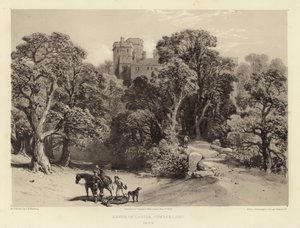 Naworth Kalesi, Cumberland by George Cattermole
