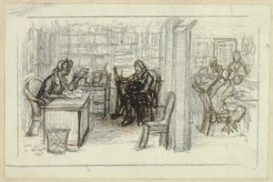 Kütüphane Görünümü by George Cattermole