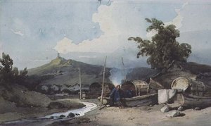 Tekne Konutları, Makao, Çin by George Chinnery