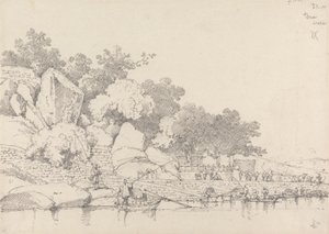 Lap House, İç Liman, Makao by George Chinnery