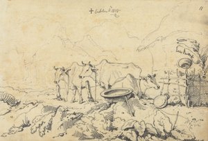 Üç İnek Bağlandı by George Chinnery