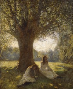 Gölgeli Bir Nokta, 1920 dolayları (tuval üzerine yağlı boya) by George Clausen