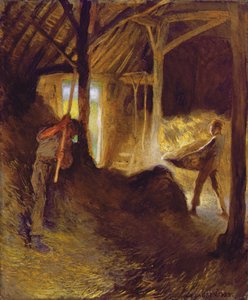 Ahırda by George Clausen