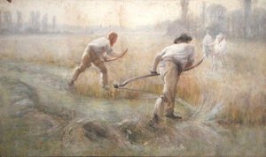 Tırpan (kağıt üzerine sulu boya) by George Clausen