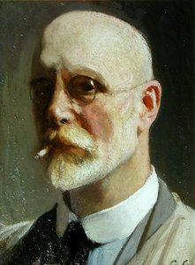 Sigara ile Otoportre by George Clausen