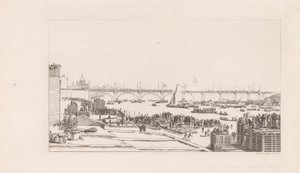 Waterloo Köprüsü'nün açılışı by George Cooke