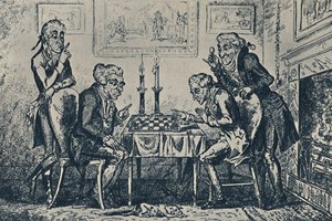 Bir Satranç Oyunu, 1948 by George Cruikshank