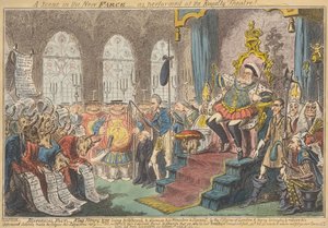 Yeni Fars'tan Bir Sahne - Kraliyet Tiyatrosu'nda Oynandığı Gibi! by George Cruikshank