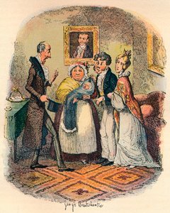 Bloomsbury Vaftiz Töreni, c1900 by George Cruikshank