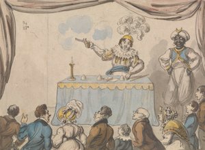 Tabancalı ve Kartlı Sihirbaz by George Cruikshank