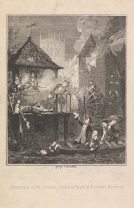 Jacobite Club'ın dağılması ve Cordwell Firebras'ın ölümü by George Cruikshank