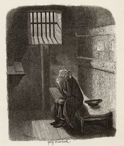 Mahkum hücrede Fagin, Charles Dickens (1812-70) tarafından yazılan 