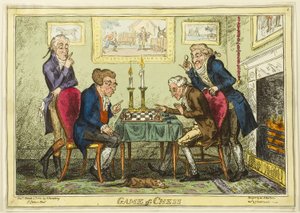 Satranç oyunu by George Cruikshank