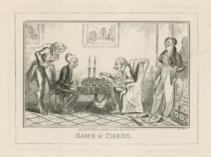 Satranç oyunu by George Cruikshank