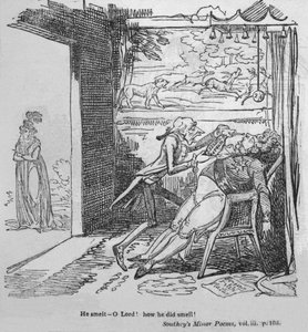 Kokladı - Ya Rab! Nasıl kokuyordu!, c1820. by George Cruikshank