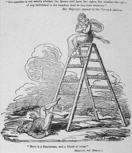 İşte bir Beyler ve bir arkadaşım!, c1820. by George Cruikshank