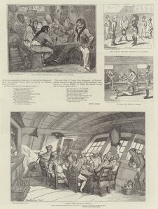 Kraliyet Deniz Sergisinde Esprili Sanat by George Cruikshank