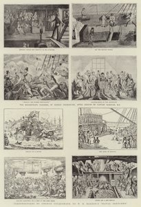 Kraliyet Deniz Sergisinde Esprili Sanat by George Cruikshank