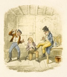"Oliver Twist" için illüstrasyon by George Cruikshank