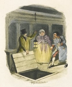 "Oliver Twist" için illüstrasyon by George Cruikshank