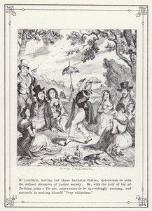 Bekarın Kendi Kitabı veya Bay Lambkin'in Gelişimi (Gent) için İllüstrasyon (gravür) by George Cruikshank
