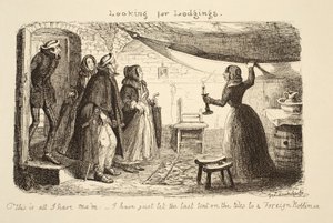 Konaklama, pub arıyorsunuz. 1851 by George Cruikshank