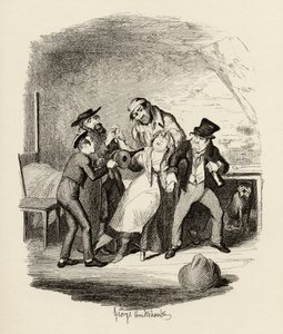 Bay Fagin ve öğrencisi, Charles Dickens (1812-70) tarafından yazılan 