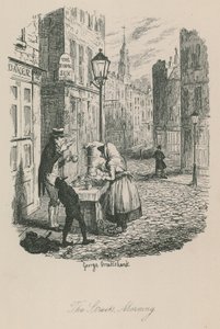 ಲಂಡನ್ ಜೀವನದ ದೃಶ್ಯ: ಬೀದಿಗಳು - ಬೆಳಿಗ್ಗೆ ಟರ್ಕಿ by George Cruikshank