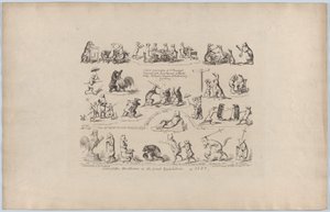 Büyük Serginin Bazı Drolleri, 1851., 1851. by George Cruikshank