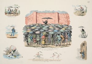 St Swithuns Şapeli Soğuk banyo alanları, pub. 1833 (el renkli gravür) by George Cruikshank