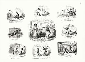Kuyruklar (gravür) by George Cruikshank