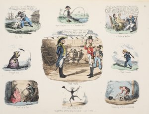Masal anlat, bar. 1832 (el renkli gravür by George Cruikshank